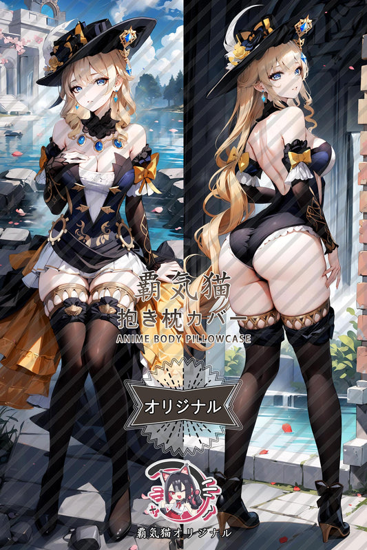 Navia_Genshin Impact_zukbhp Body Pillow Cover